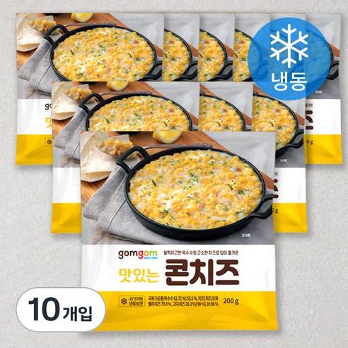 곰곰 맛있는 콘치즈 (냉동), 200g, 10개입