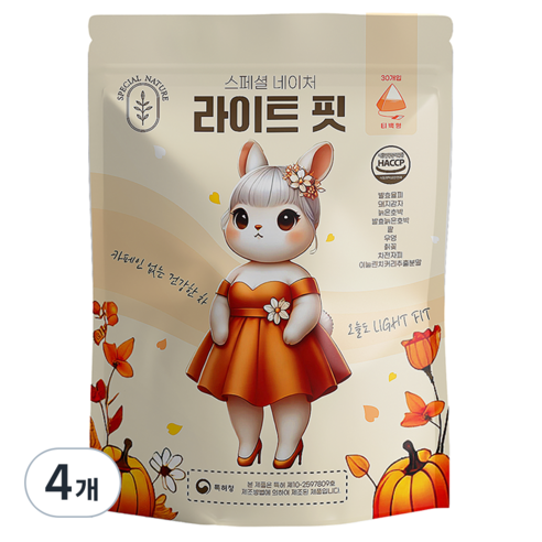 스페셜네이처 라이트 핏 티, 1g, 4개, 30개입