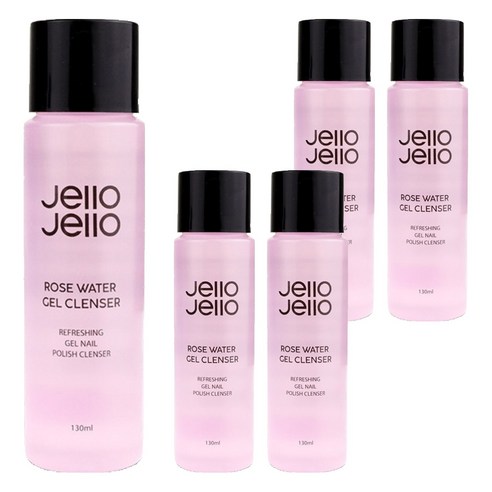 젤로젤로 로즈워터 젤네일 클렌저, 130ml, 5개