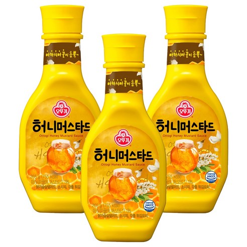 오뚜기 허니머스타드 소스, 265g, 3개