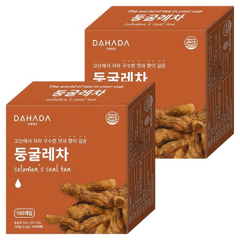 다하다 둥굴레차, 1.2g, 100개입, 2개