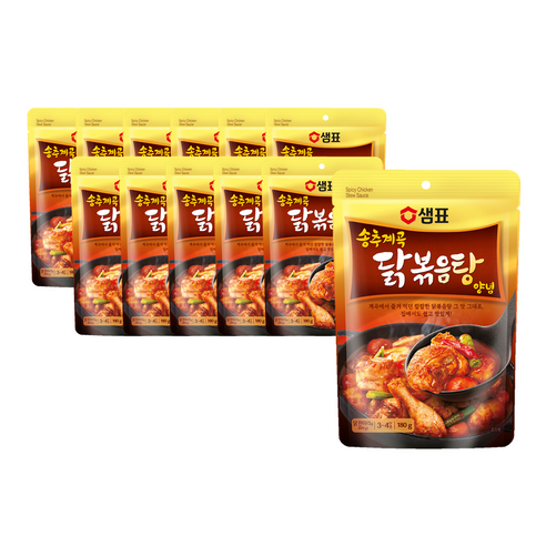 샘표 송추계곡 닭볶음탕 양념, 180g, 12개