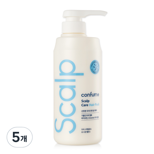 컨퓸 스칼프 약산성 카페인 헤어팩, 500ml, 5개