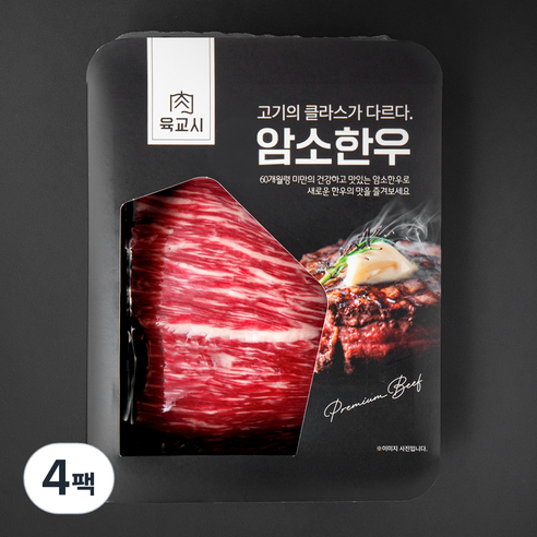 본고기 암소한우 1등급 양지국거리용 (냉장), 300g, 4팩
