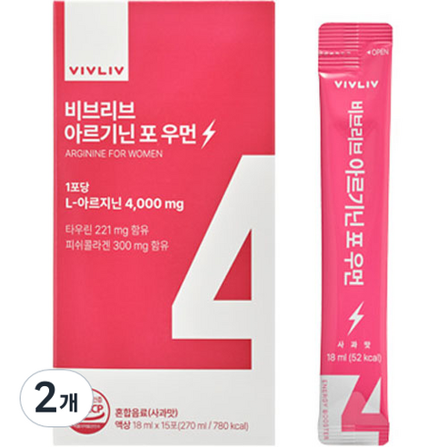 비브리브 아르기닌 포 우먼 15p, 270ml, 2개