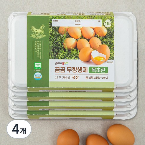 곰곰 무항생제 목초란 15구, 4개