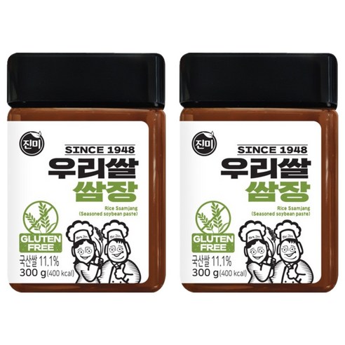 진미 글루텐프리 우리쌀 쌈장, 300g, 2개