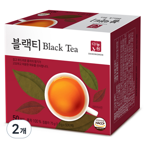 다농원 블랙티, 1.5g, 2개, 50개입