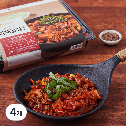 프레시지 왕십리식 야채 곱창 볶음 밀키트, 620g, 4개