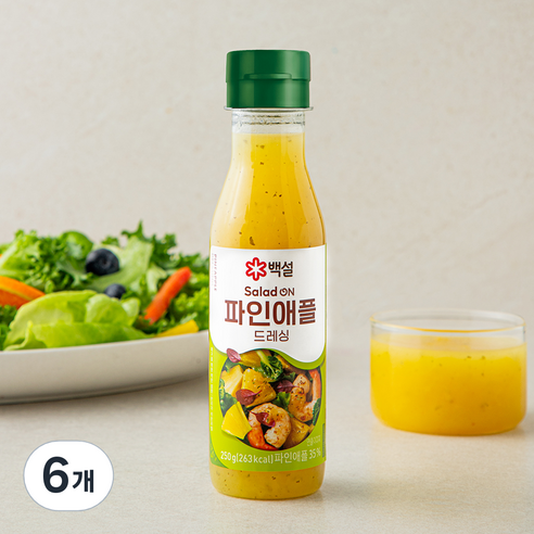 백설 파인애플 드레싱, 250g, 6개