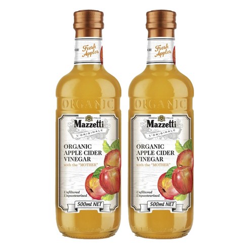 마제티 유기농 애플 사이다 식초, 2개, 500ml