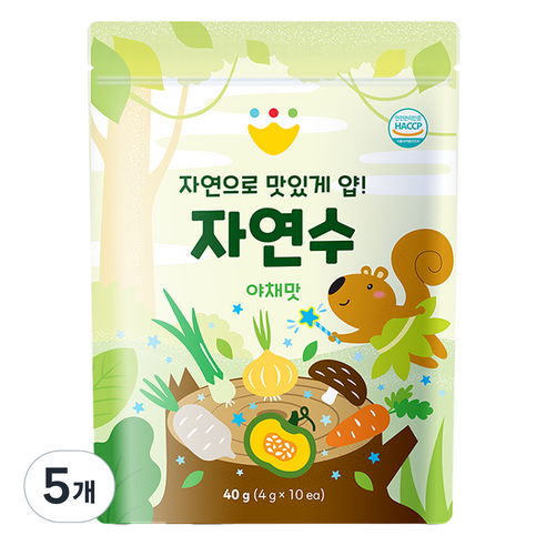 바맘 자연수 육수티백 야채맛 이유식 재료 10p, 40g, 5개