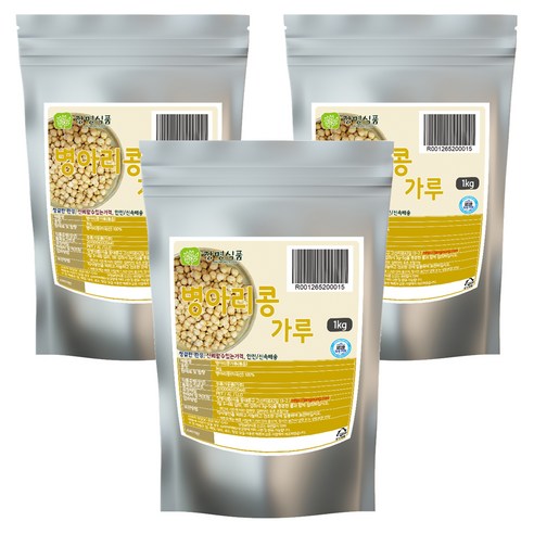 장명식품 병아리콩 볶음가루, 3개, 1kg