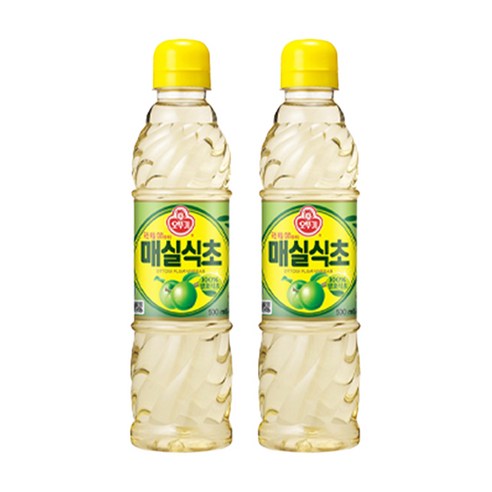 오뚜기 매실 식초 PET, 500ml, 2개