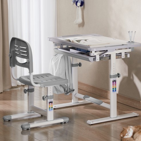 꿈을 키우는 공간, 루나랩키즈 높이 각도 조절 책상 & 의자 세트