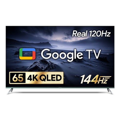 더함 4K UHD QLED 144Hz 돌비 AI 구글 3.0 게이밍프로 스마트 TV, 165cm(65인치), UA651QLED SMART CINEMA144 24C1, 무타공 벽걸이형(추가비용발생), 방문설치