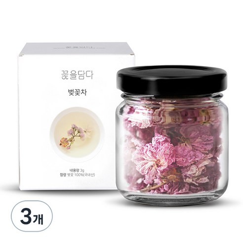 꽃을담다 미니 벚꽃차, 3g, 1개입, 3개