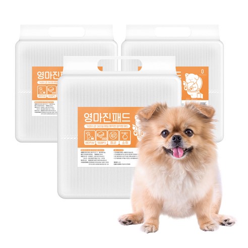 영마진 강아지 배변패드 베이직 18g, 100개입, 3개