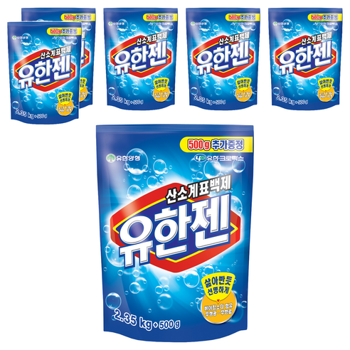 유한젠 산소계표백제, 2.85kg, 6개
