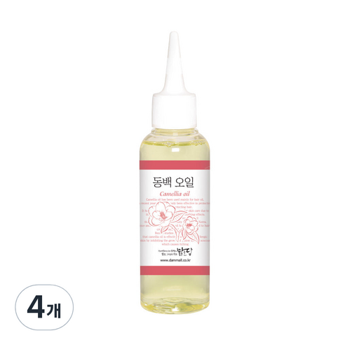 맑을담 동백 헤어오일, 100ml, 4개