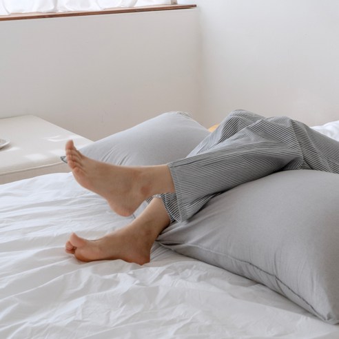 그래이불 국내 제조 고밀도 수피마 코튼 100수 바디필로우 솜포함, 그레이