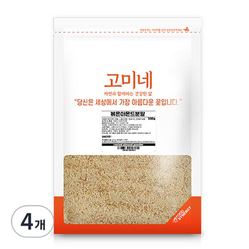 고미네 볶은 아몬드분말, 500g, 4개
