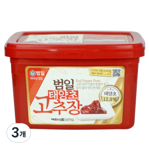 범일 고추장, 3개, 3kg