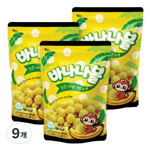 바나나볼, 9개, 70g