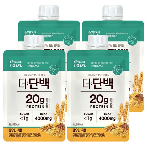 더단백 파우더 곡물 다이어트 쉐이크, 32g, 4개