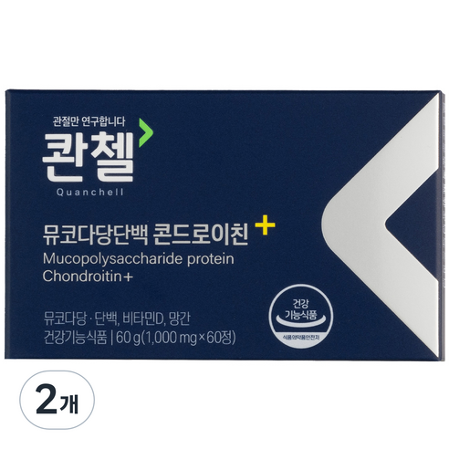 콴첼 뮤코다당단백 콘드로이친+ 60g, 60정, 1개