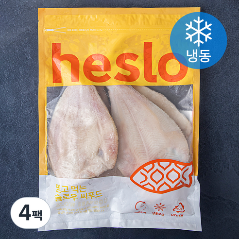 해슬로 깔끔한 손질 가자미 (냉동), 1kg, 4팩