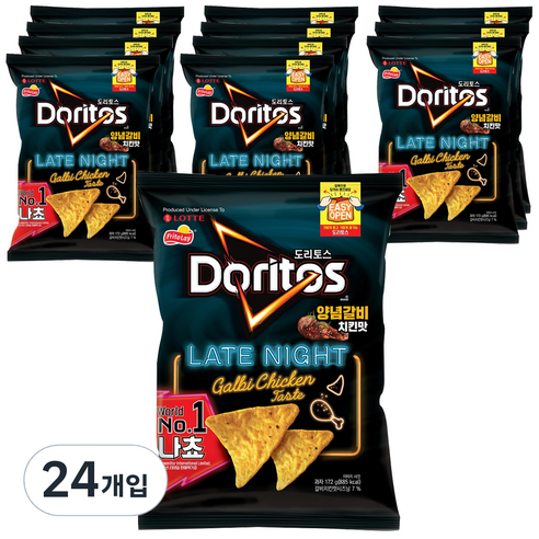 도리토스 양념갈비치킨맛, 172g, 24개