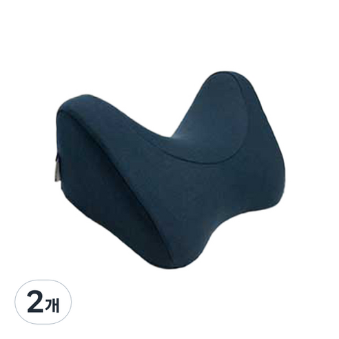나만의차 U타입 메모리폼 차량용 목쿠션, 네이비, 2개