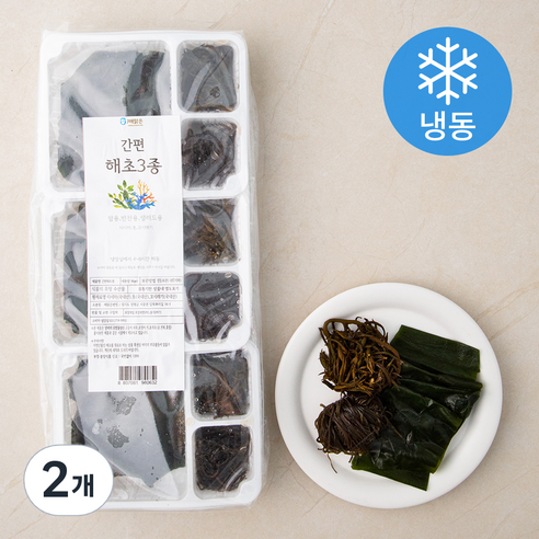 해맑은번영 간편 해초 3종 (냉동), 270g, 2개