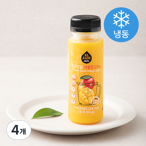 엘제이드 프리미엄 애플망고 주스 (냉동), 180ml, 4개