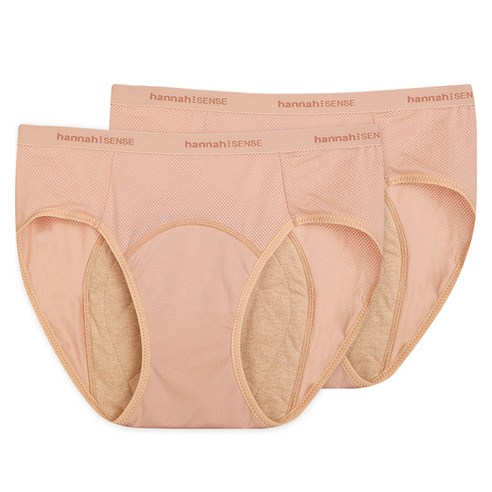 밤의 평안을 선사하는 속옷, 한나센스 미디나이트 생리팬티 베이지 2XS 한나생리팬티