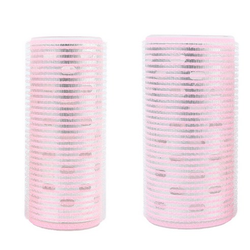닐로 열전도 대왕 롤 헤어롤 5cm + 4cm 세트, 연핑크, 1세트
