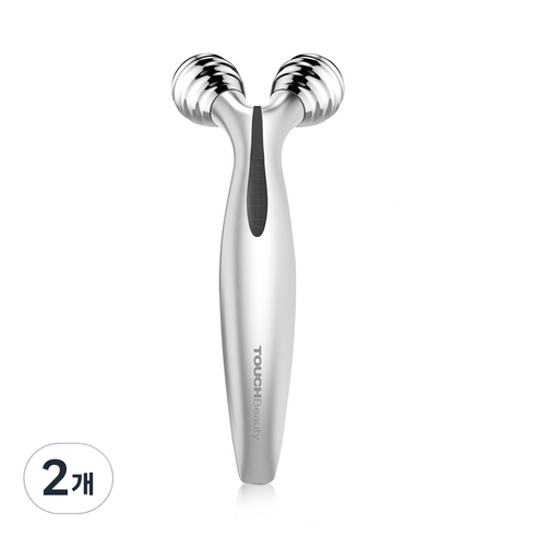 터치뷰티 마이크로 커런트 페이셜 롤러 TB-1682, 실버, 2개