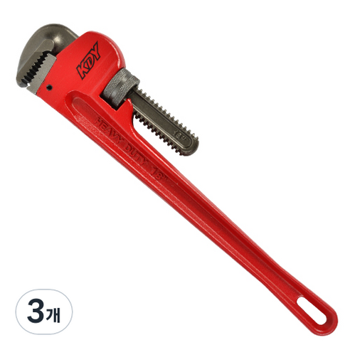 케이디와이 파이프 렌치 KPW-450, 3개