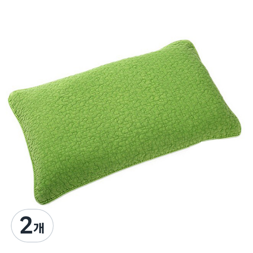 편백아트 편백베개 베이직 큐브칩 중, 진녹, 2개