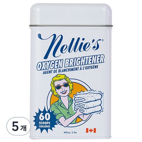 넬리 소다 산소표백 유아세제, 900g, 5개