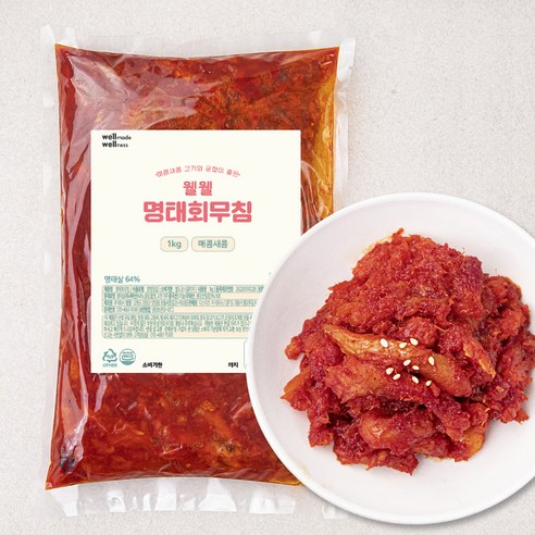 웰웰 명태회무침 500g 1팩 강경중앙상회 Best Top5