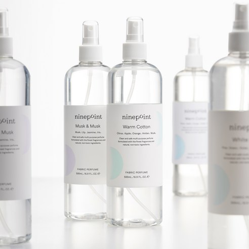 나인포인트 섬유향수 500ml, 머스크앤머스크, 2개