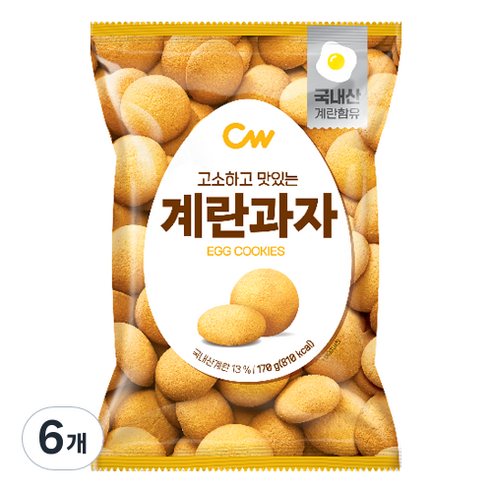 청우식품 계란과자, 170g, 6개