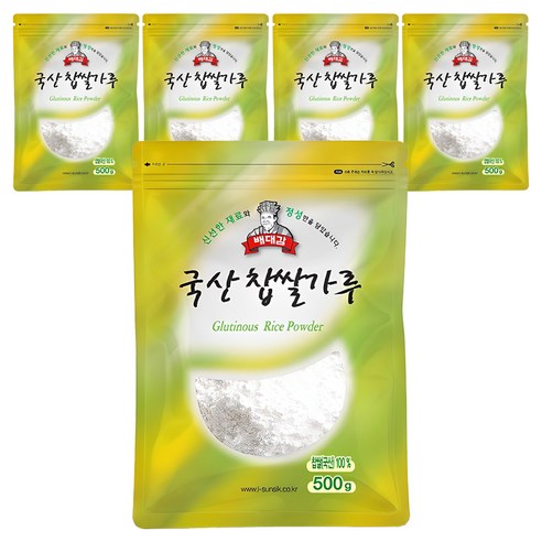 배대감 국산 찹쌀가루, 500g, 5개