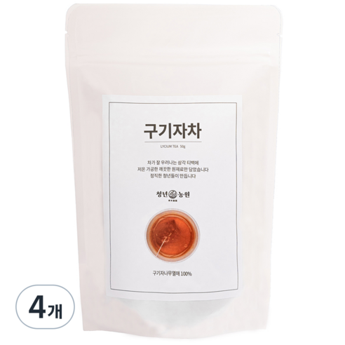 청년농원 구기자차, 50개입, 4개, 1g