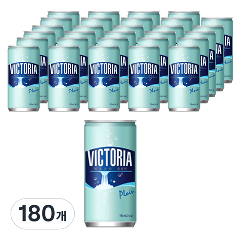 웅진빅토리아 탄산수 플레인, 190ml, 180개
