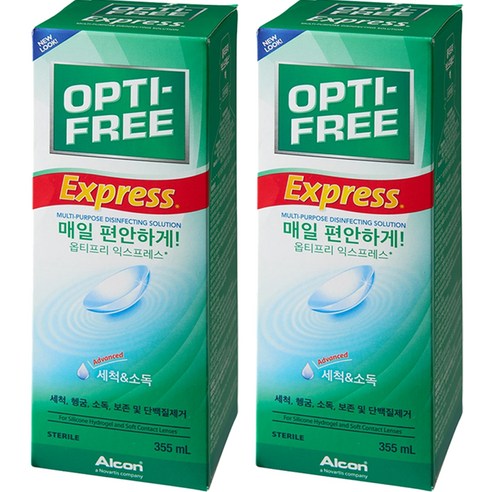   옵티프리 익스프레스 렌즈세정액, 470ml, 2개