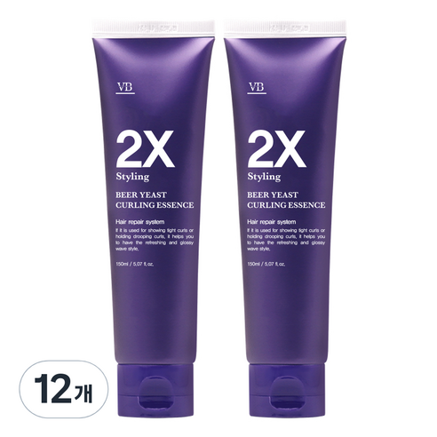 비바스 맥주효모 2X 컬링 에센스, 150ml, 12개