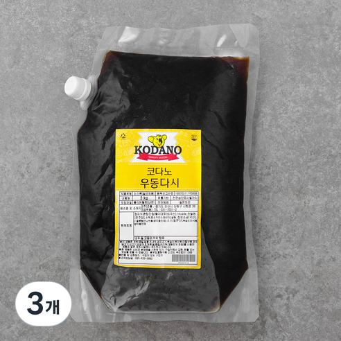 코다노 우동다시, 2kg, 3개